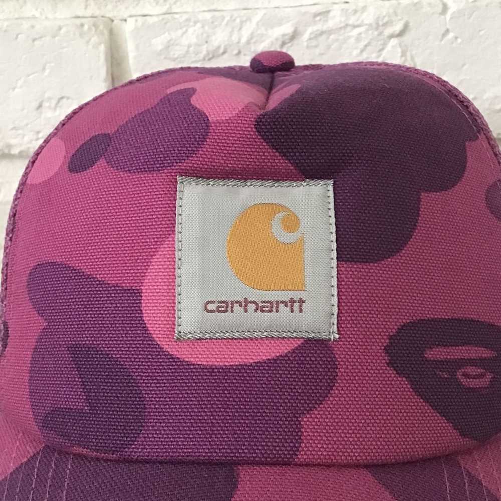 Bape × Carhartt BAPE × carhartt trucker hat cap P… - image 2