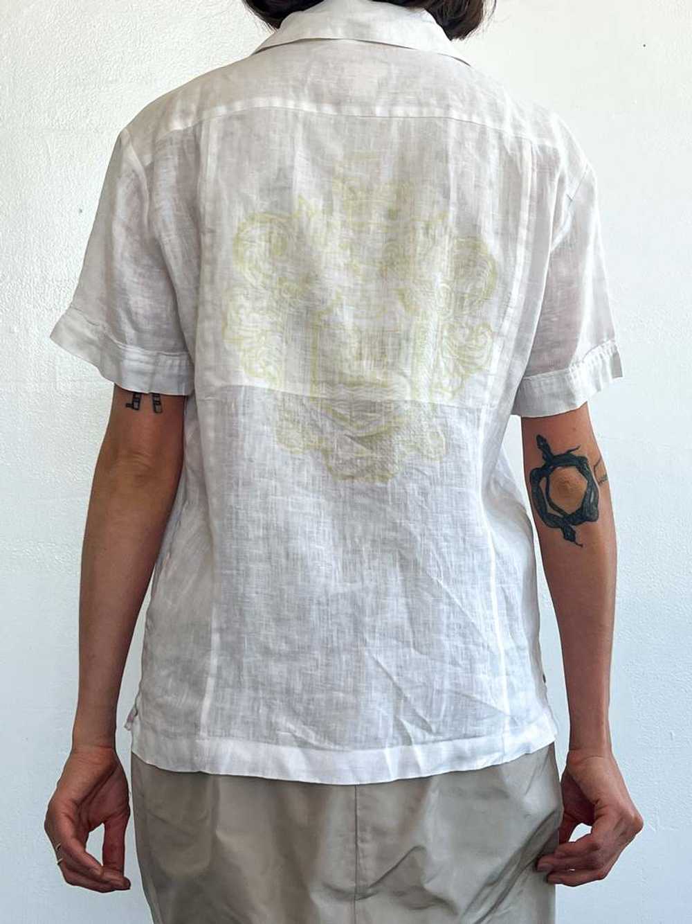 Vintage Diesel Linen Logo Top - White - image 2