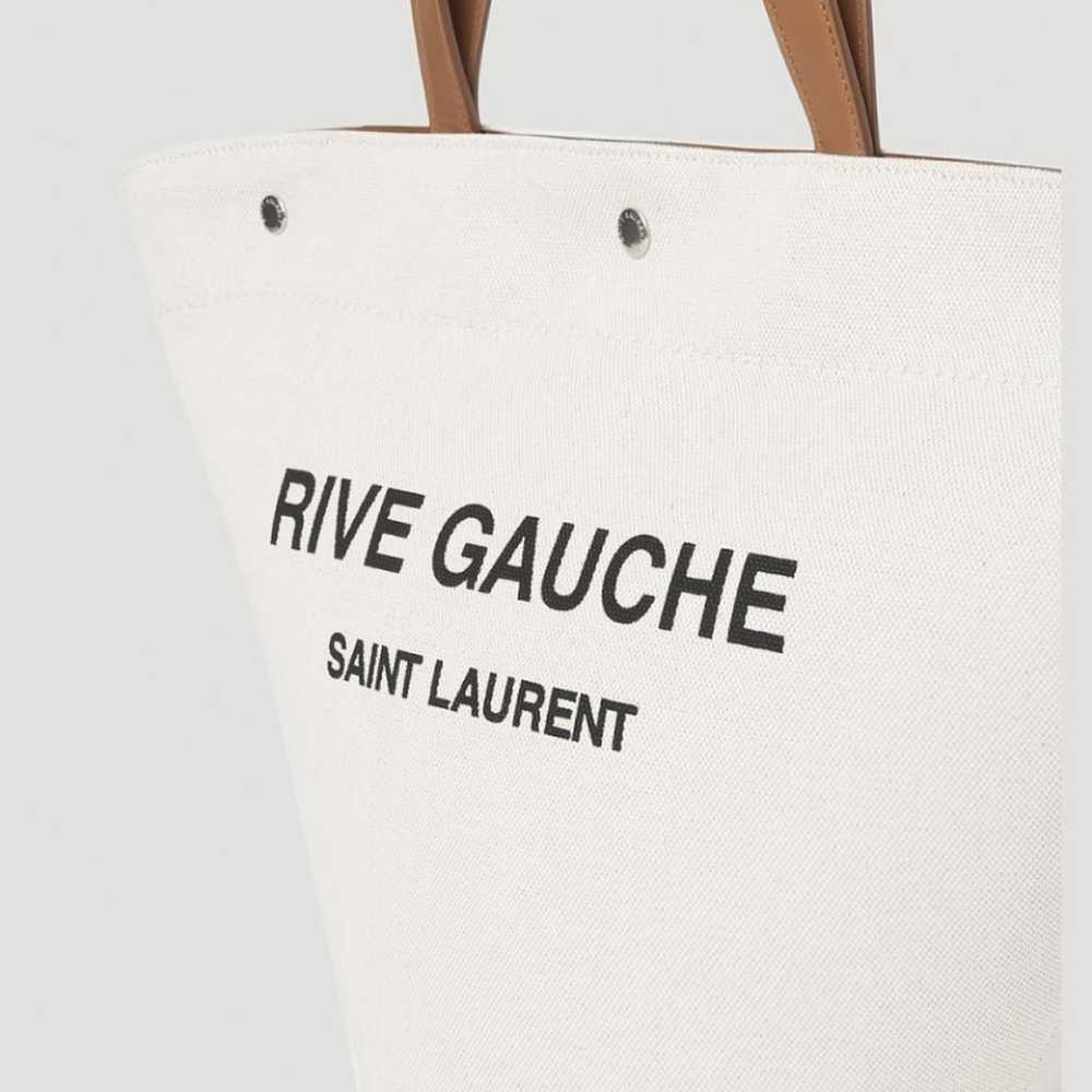 Saint Laurent Rive Gauche leather tote - image 3