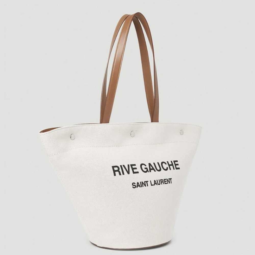 Saint Laurent Rive Gauche leather tote - image 4