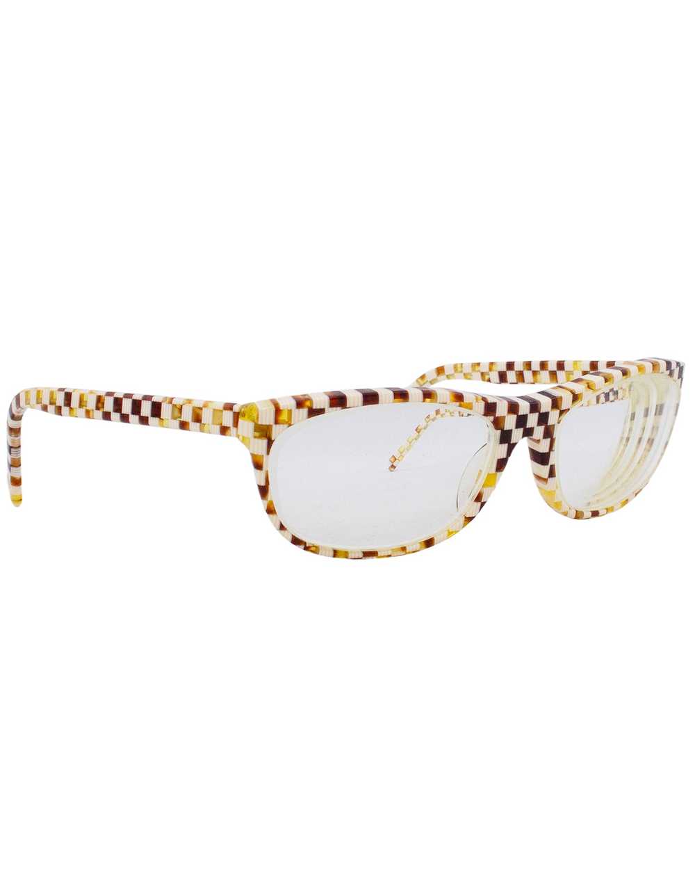 Alain Mikli Checkerboard Glasses - image 3