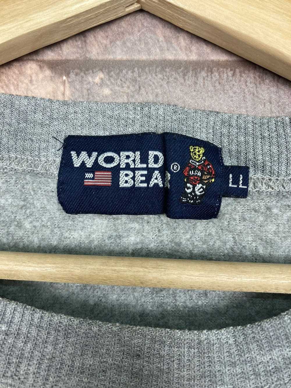 Made In Usa × Streetwear × Thrift World Bear Swea… - image 4