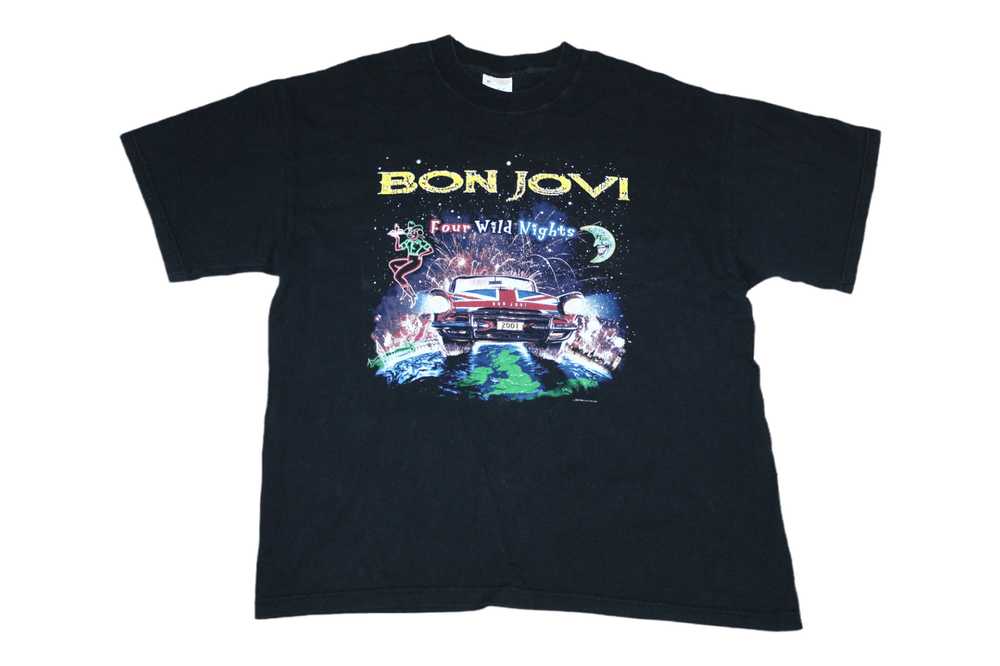 Bon Jovi × Tour Tee × Vintage 🔥VTG Bon Jovi Four… - image 1