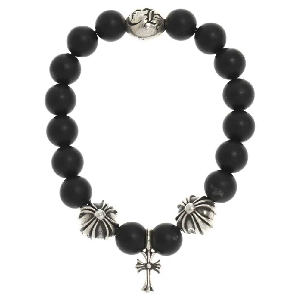 Chrome Hearts Chrome Hearts Black Bead Bracelet - image 2