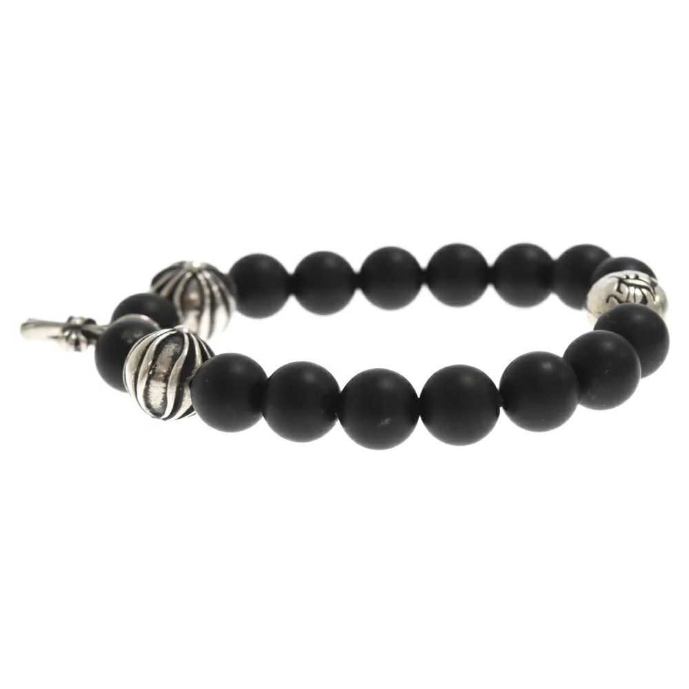 Chrome Hearts Chrome Hearts Black Bead Bracelet - image 3