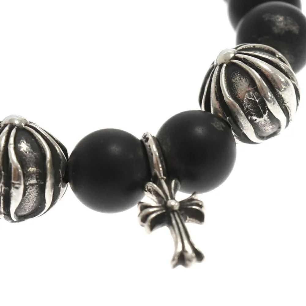 Chrome Hearts Chrome Hearts Black Bead Bracelet - image 5