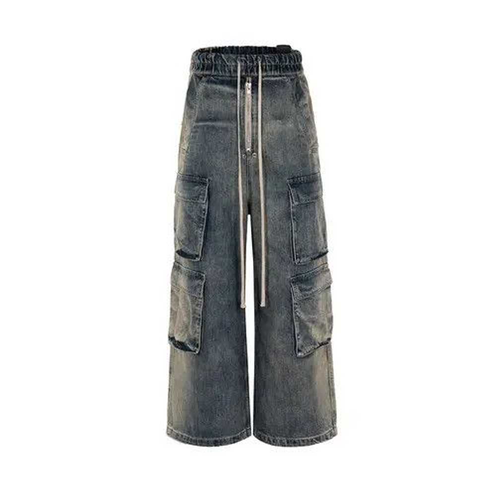 Distressed Denim × Jean × Streetwear Unisex Multi… - image 4