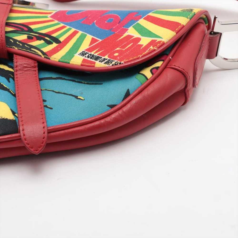 Dior Saddle Vintage cloth handbag - image 4