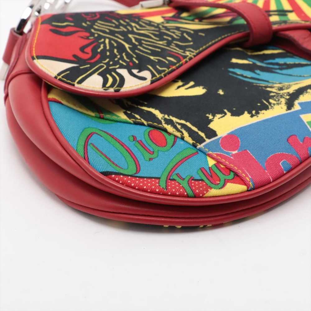 Dior Saddle Vintage cloth handbag - image 5