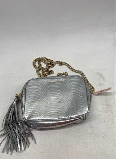 Victoria's Secret Silver Faux Leather Crossbody Pu