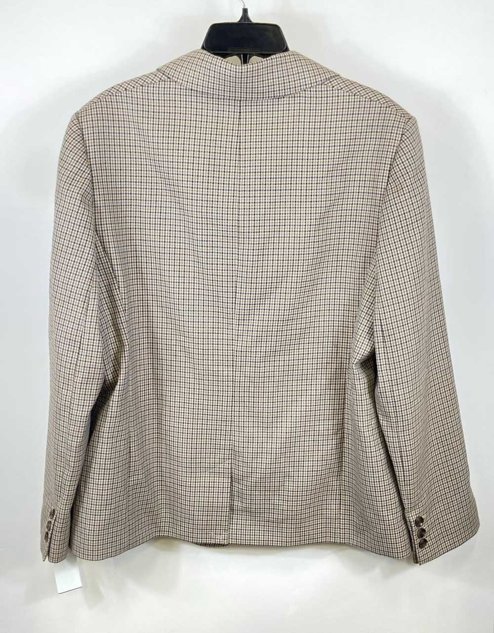 Barbour Women Brown Plaid Blazer Sz 14 - image 2