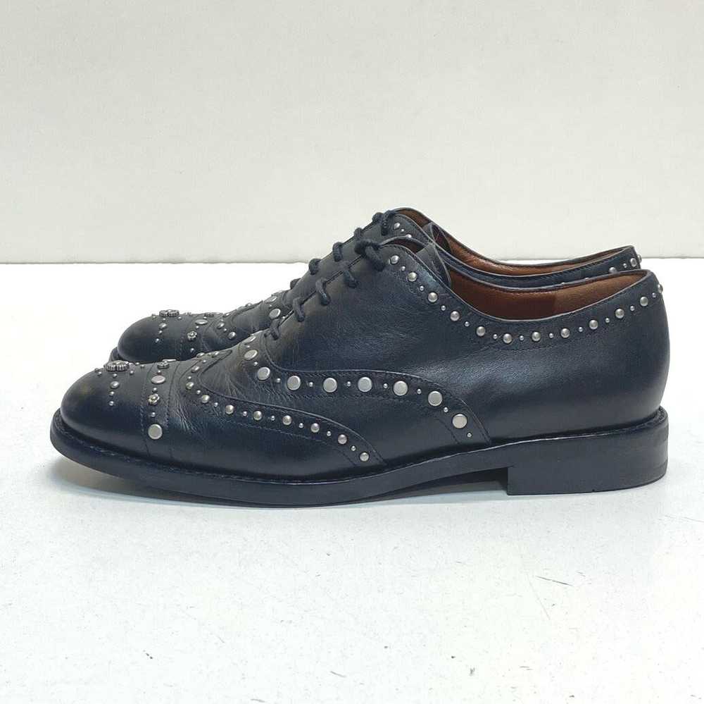 Coach Leather Studded Tegan Oxfords Black 6.5 - image 2