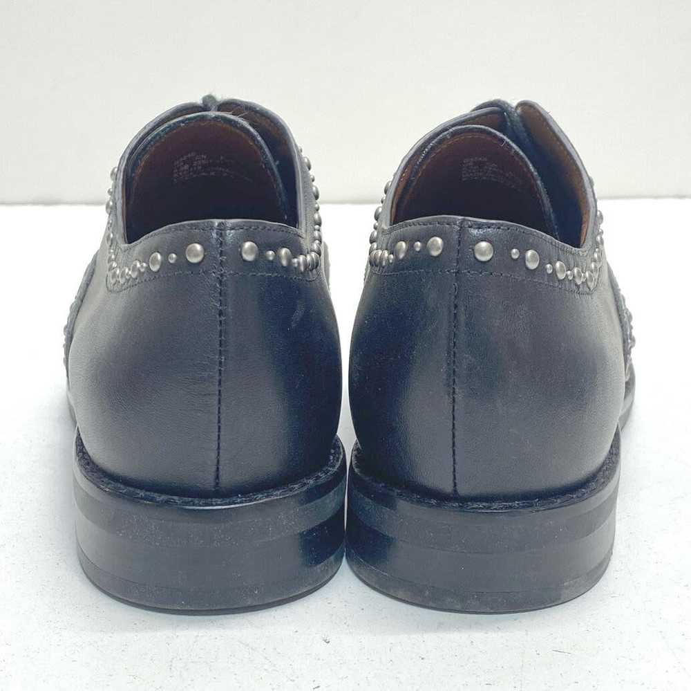 Coach Leather Studded Tegan Oxfords Black 6.5 - image 4