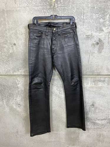 Vintage NYC LEATHER MAN BLACK LEATHER PANT