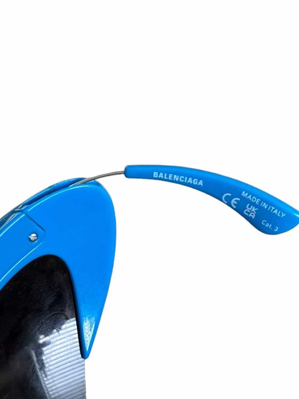 Balenciaga Blue XL Wire Cat Mask Sunglasses - image 5