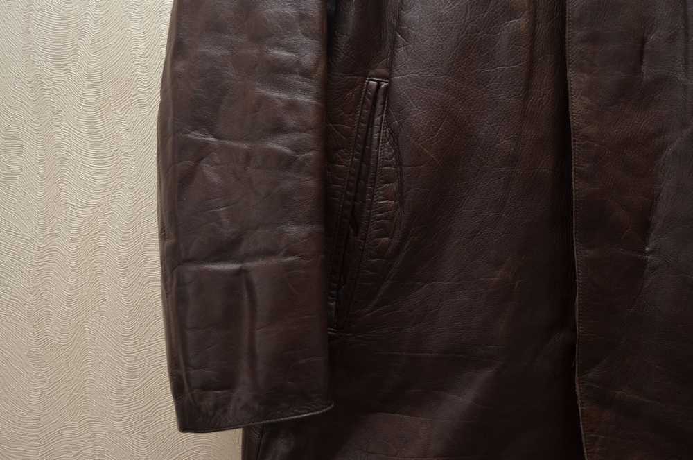 Hugo Boss × Leather Jacket × Vintage Vintage 90s … - image 5