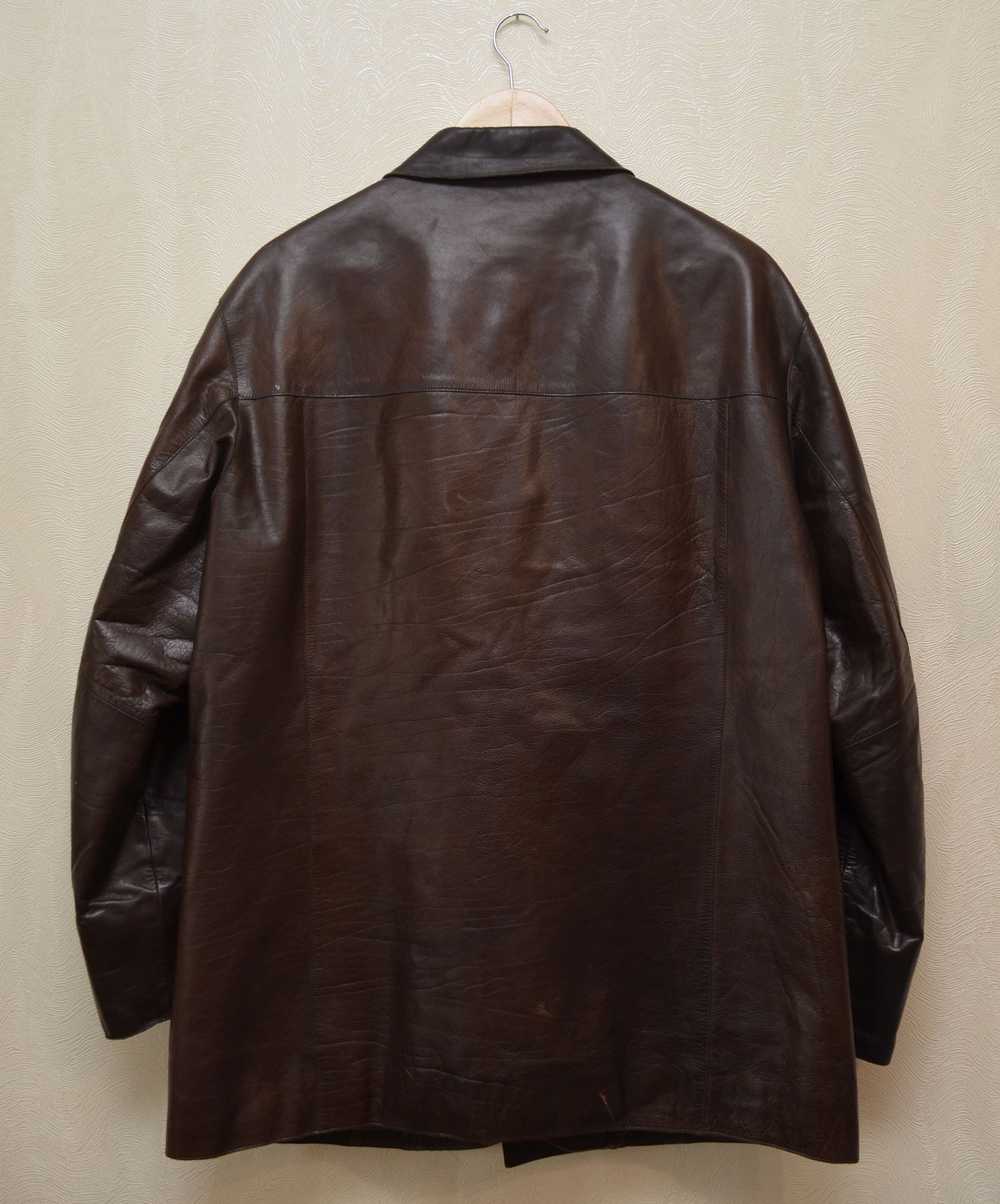 Hugo Boss × Leather Jacket × Vintage Vintage 90s … - image 6