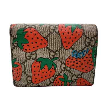 Gucci GUCCI Bi-fold wallet GG Supreme canvas brow… - image 1