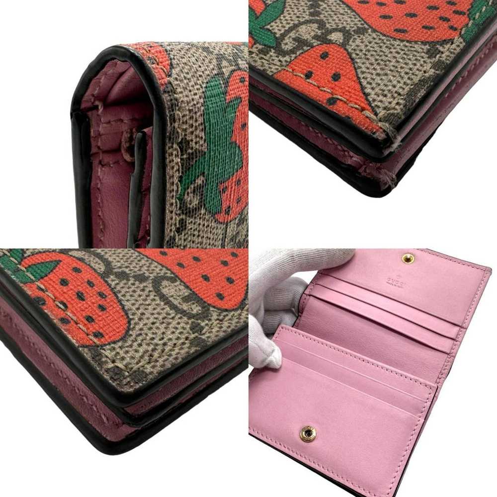 Gucci GUCCI Bi-fold wallet GG Supreme canvas brow… - image 4