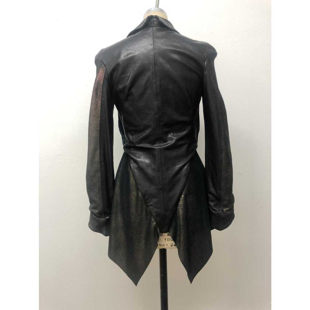 Non Signé / Unsigned Leather jacket - image 2