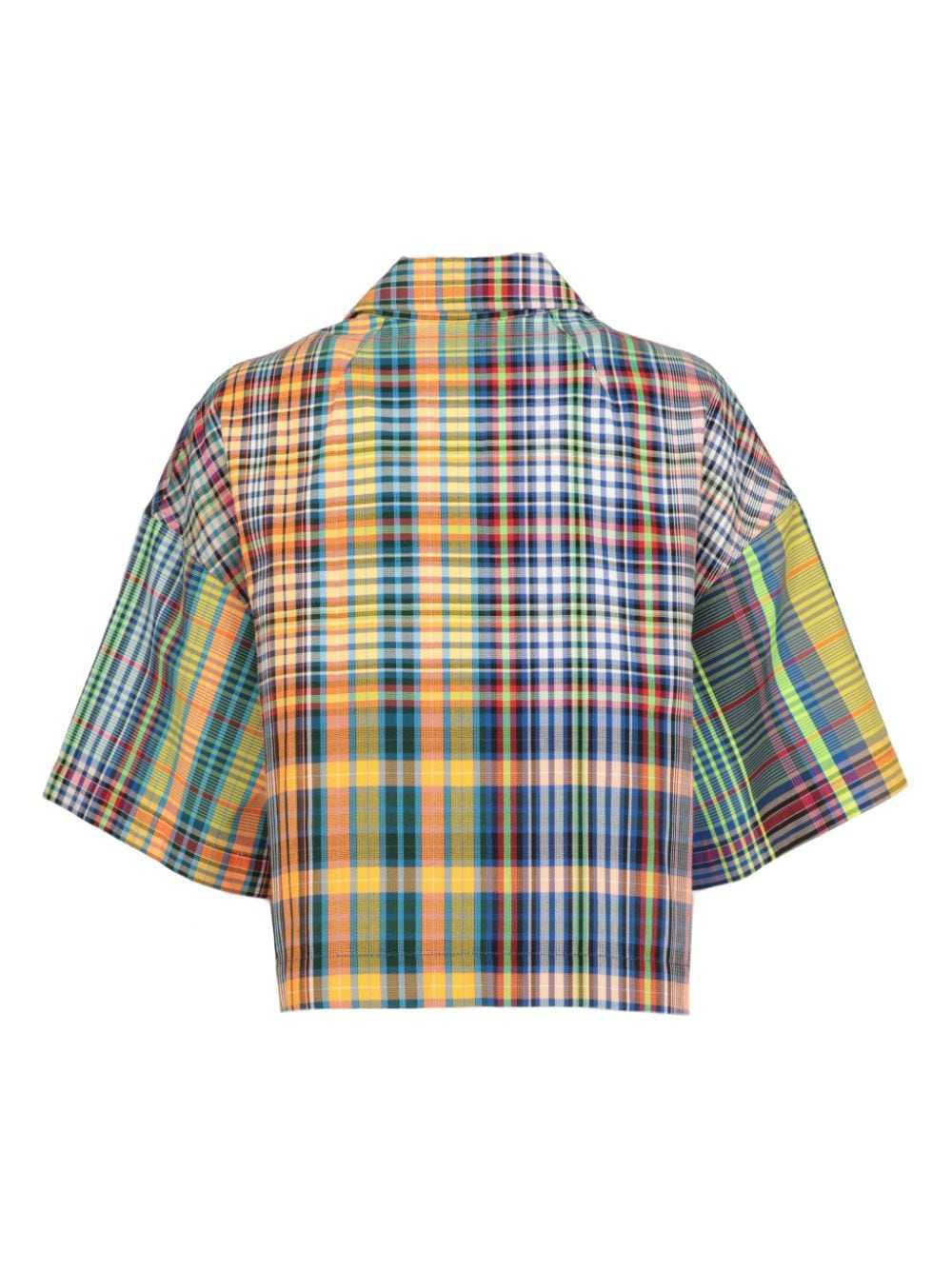 Dries Van Noten Pre-Owned 2000 checked cotton shi… - image 2