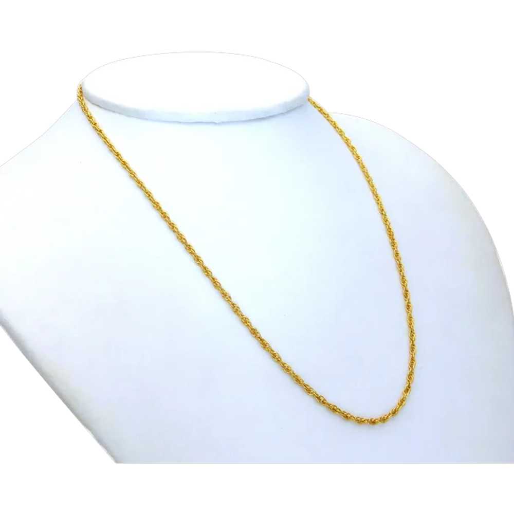 10k Yellow Gold 16 inch 2mm Rope Chain - image 1