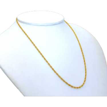 10k Yellow Gold 16 inch 2mm Rope Chain