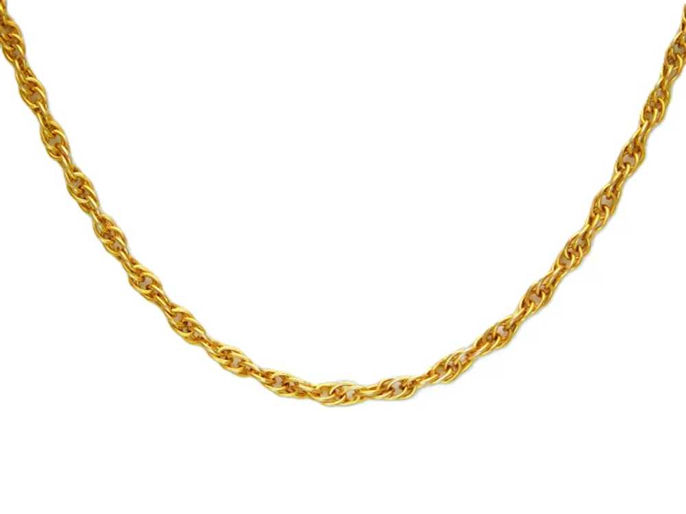 10k Yellow Gold 16 inch 2mm Rope Chain - image 4