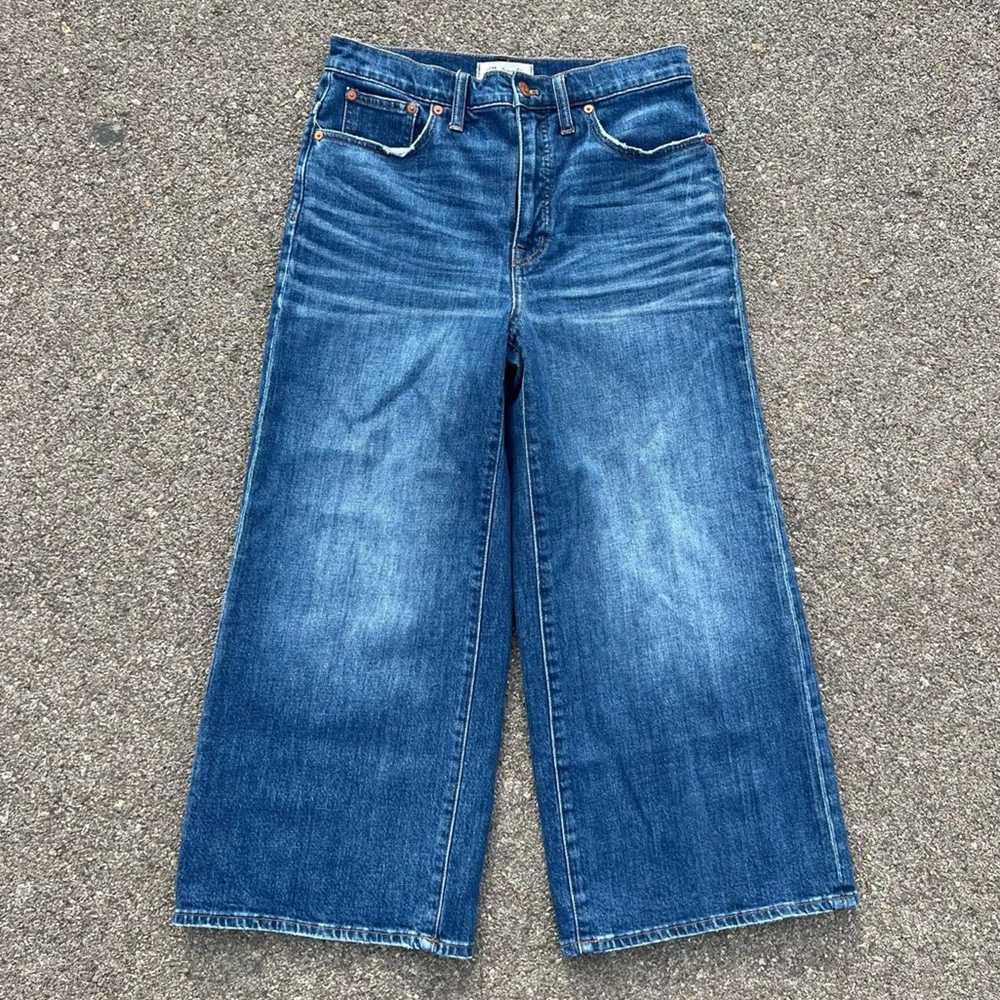 Madewell Madewell Wide Leg Crop Jeans in Bainbrid… - image 1