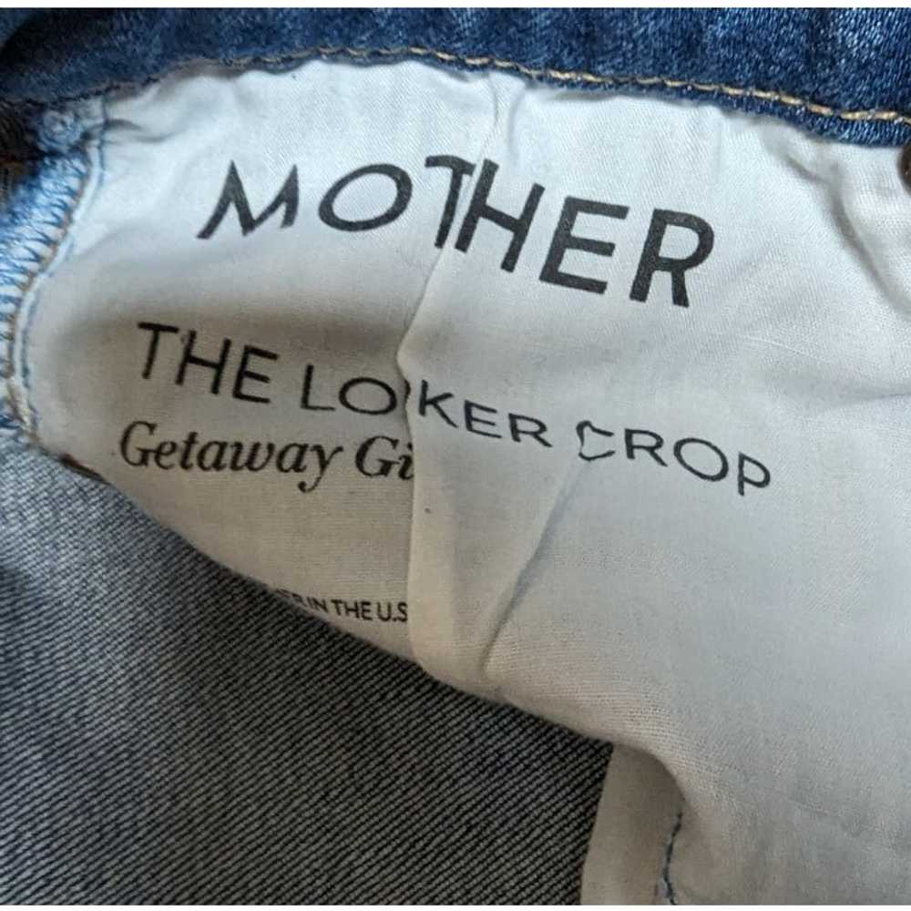 Mother the Looker Crop Getaway Girl Blue Demin Je… - image 4