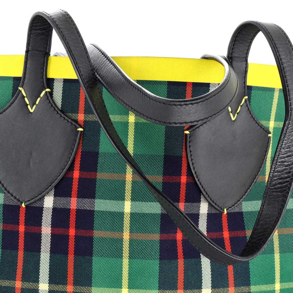 Burberry Reversible Giant Tote Tartan Cotton Medi… - image 6