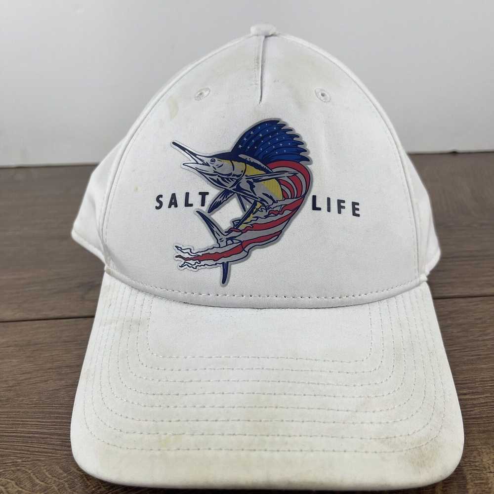 Other Salt Life Hat Salt Life Marlin White Hat Ad… - image 3