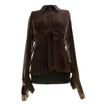 Non Signé / Unsigned Silk blouse - image 1