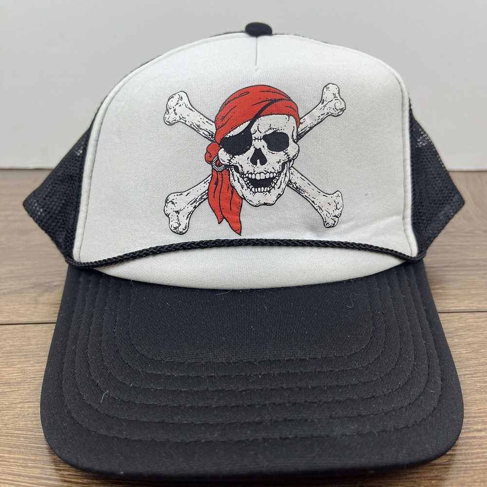 Other Pirate Hat Skull Pirate Black Hat Adjustabl… - image 3