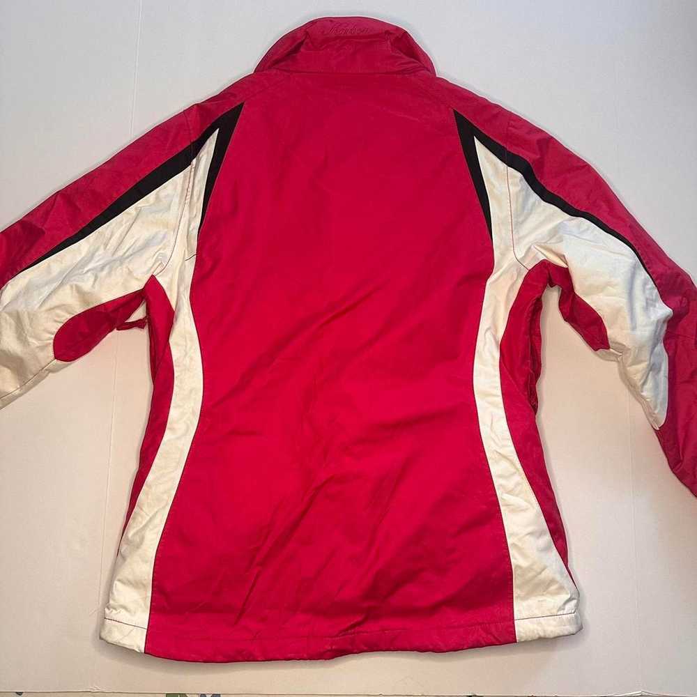 Karbon Vintage karbon pink and white ski jacket s… - image 5