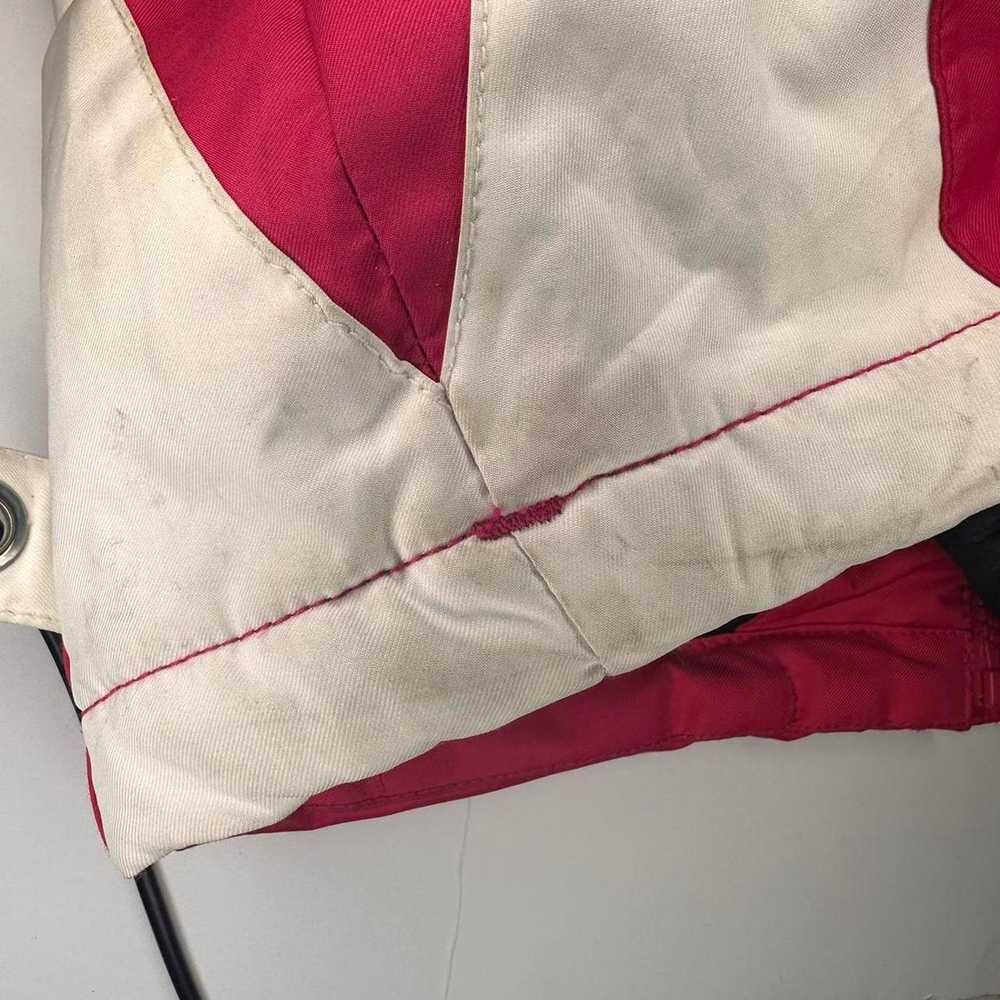 Karbon Vintage karbon pink and white ski jacket s… - image 7