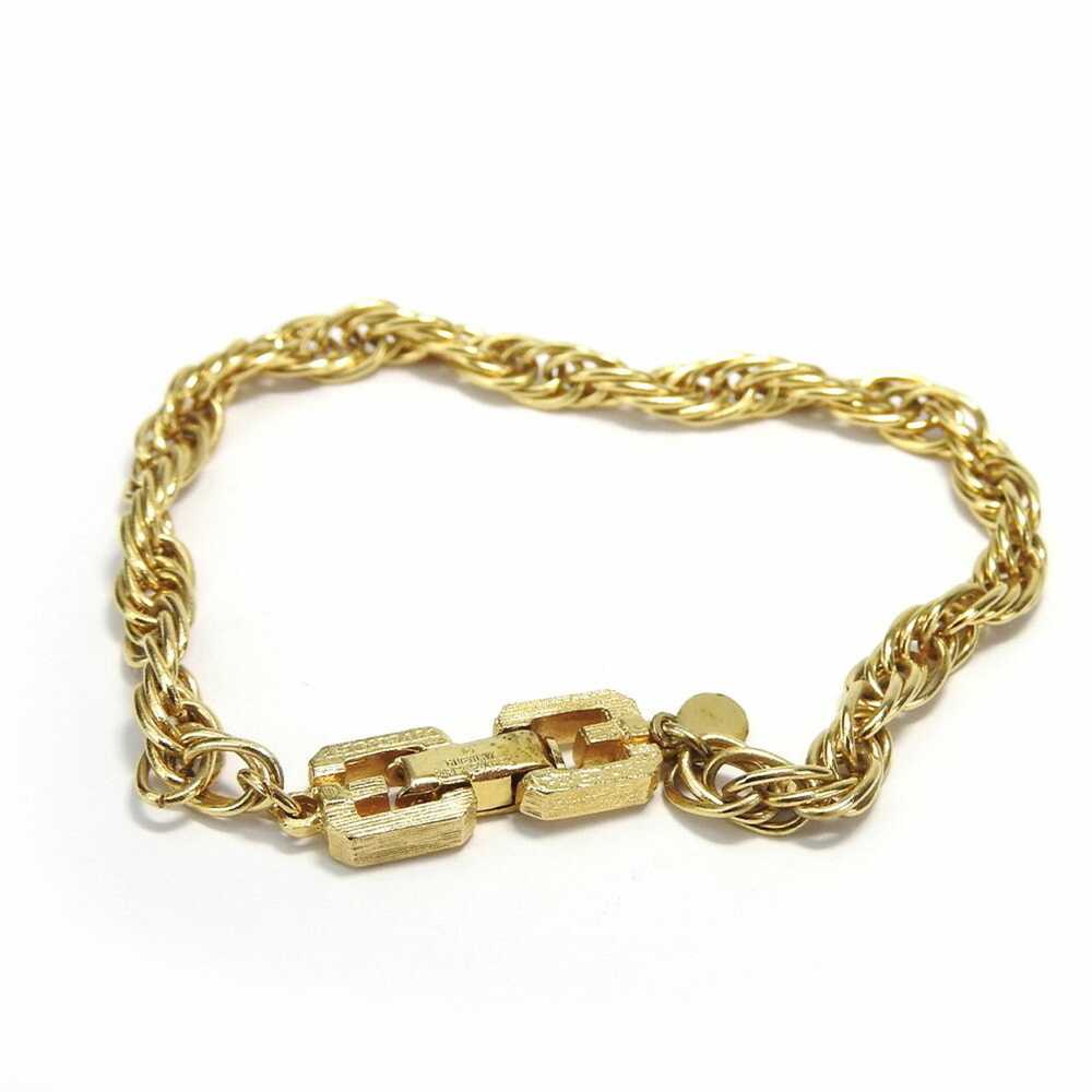 Givenchy Givenchy bracelet metal gold chain plate… - image 2