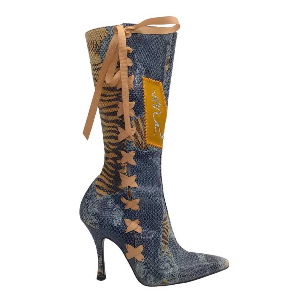 Rene Caovilla Exotic leathers cowboy boots - image 2