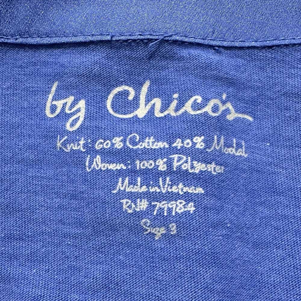 Chicos Chico's XL Blouse Roll Tab Long Sleeve Lig… - image 3