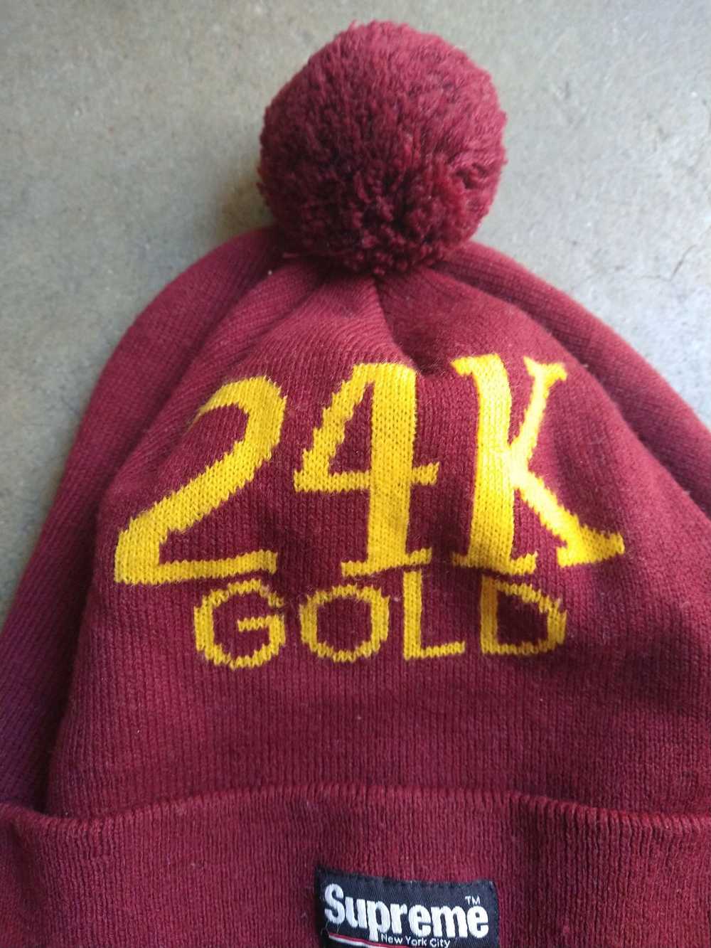 Supreme Supreme Beanie 24K Gold Burgundy FW13 Acr… - image 2