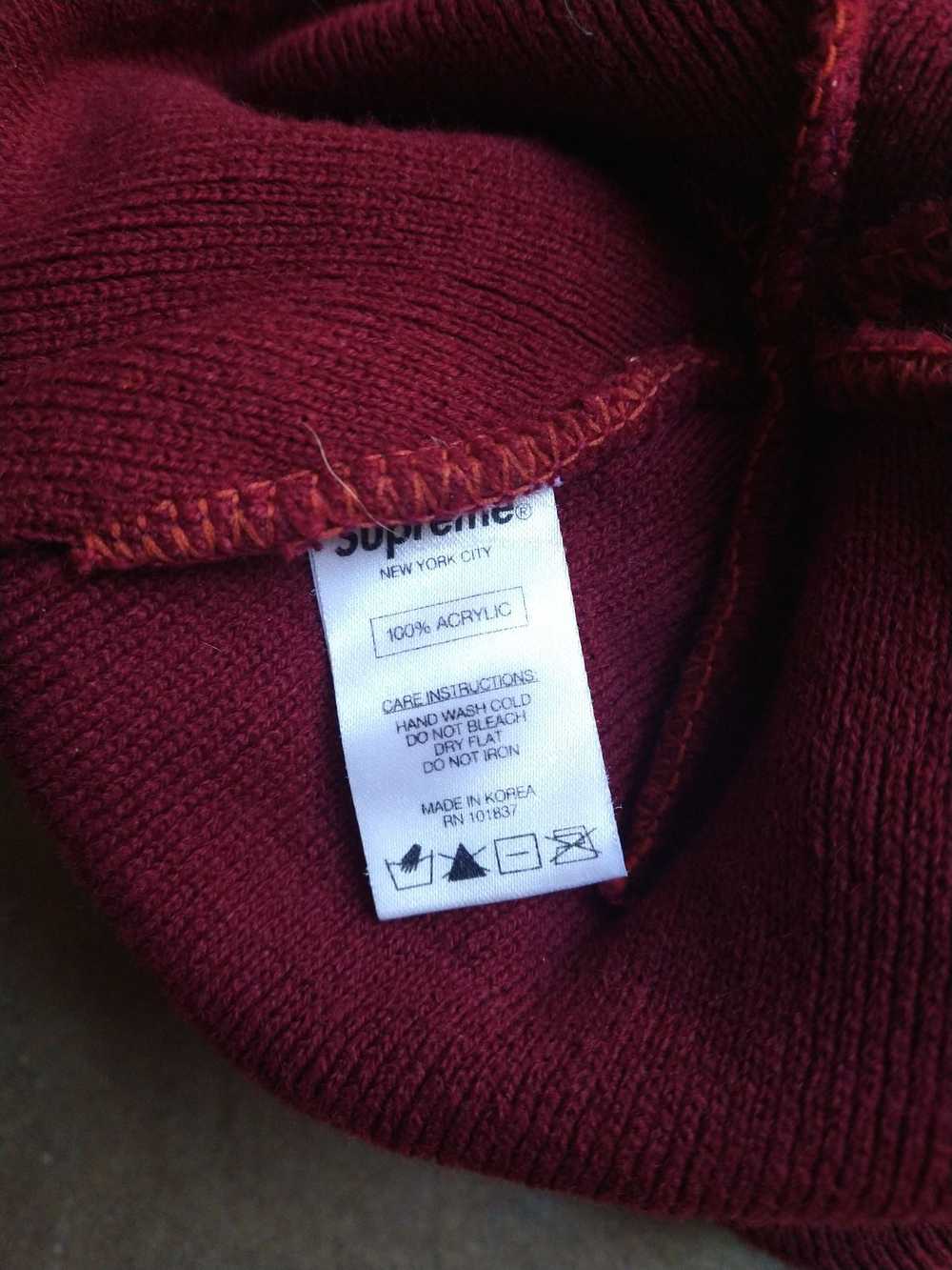 Supreme Supreme Beanie 24K Gold Burgundy FW13 Acr… - image 6