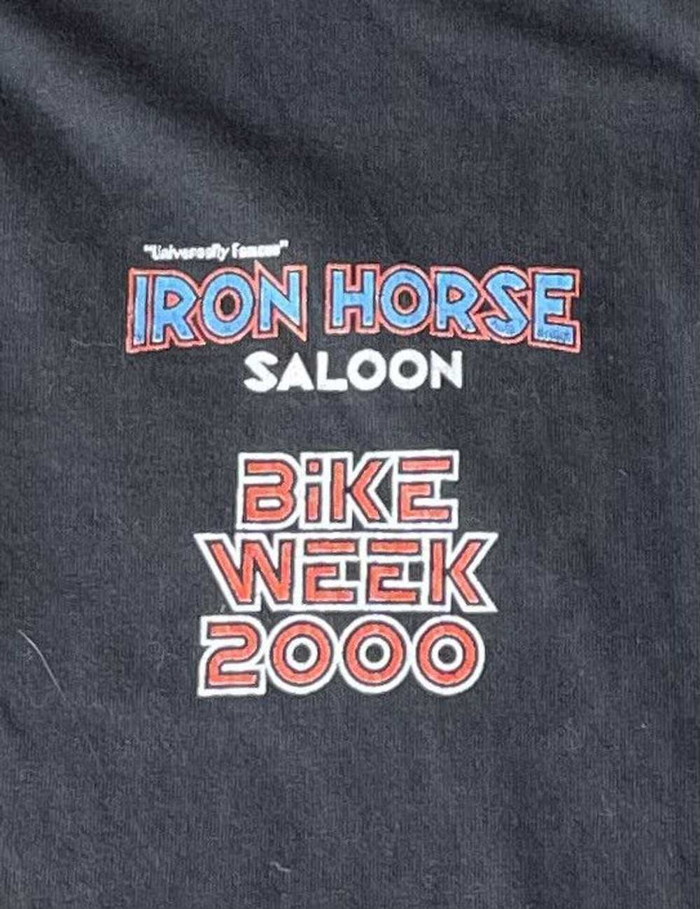 Gildan Vintage Iron Horse Saloon 2000 Black Long … - image 4