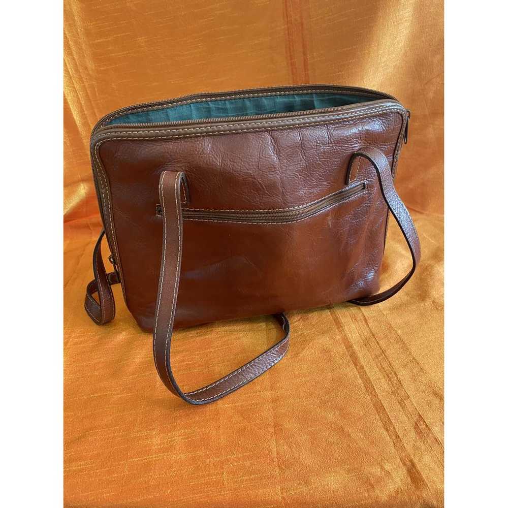 Non Signé / Unsigned Leather handbag - image 5