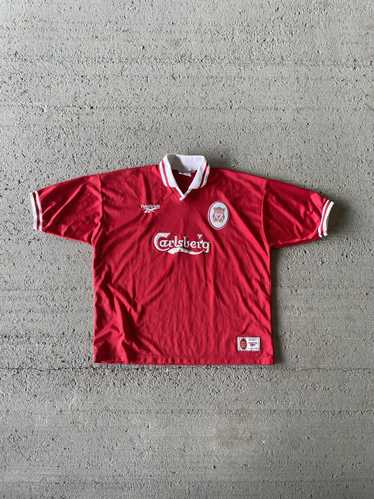 Soccer Jersey × Vintage 90s Reebok Liverpool Socc… - image 1