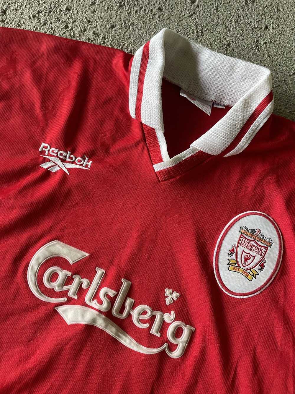 Soccer Jersey × Vintage 90s Reebok Liverpool Socc… - image 2