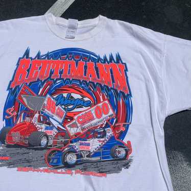 Racing × Tee × Vintage Vintage 90s Wayne Reutmann… - image 1