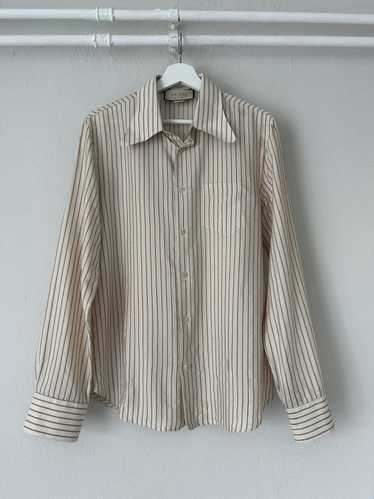 Gucci Striped Cotton / Silk Blend Button-Up Shirt