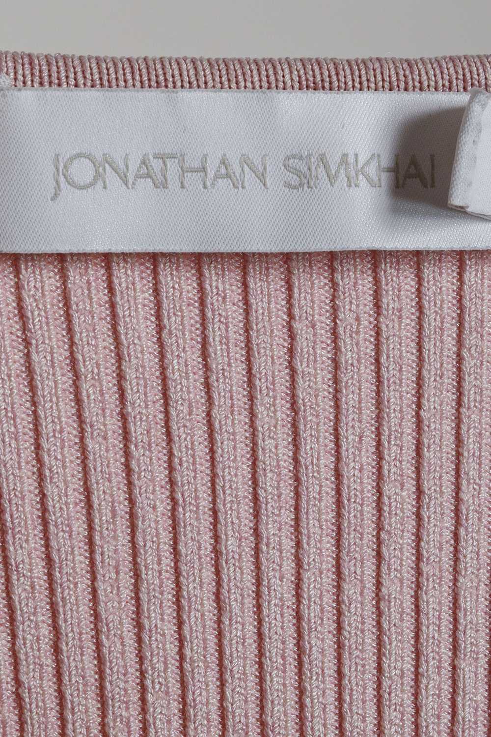 Jonathan Simkhai Jonathan Simkhai Pink Ribbed Swe… - image 4