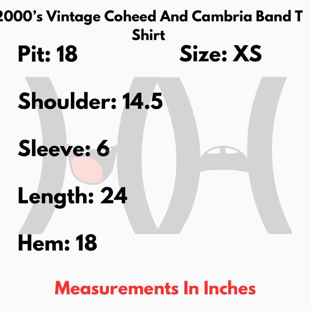 Band Tees × Vintage 2000’s Vintage Coheed And Cam… - image 3