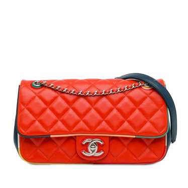 Red Chanel Medium Quilted Lambskin Cuba Color Flap
